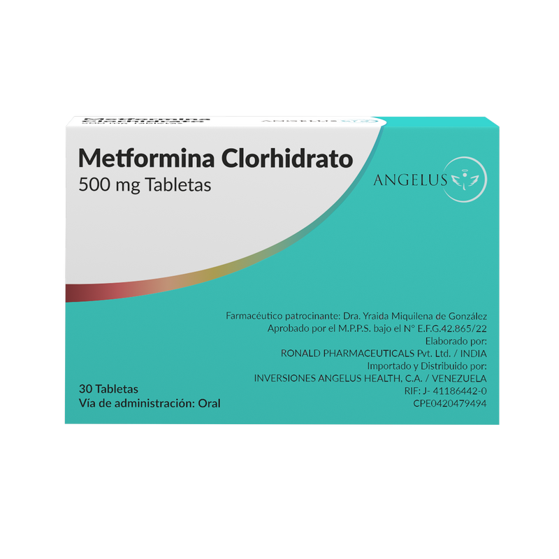 Metformina 500 mg frontal