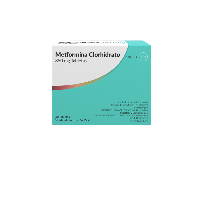 Metformina 850 mg frontal